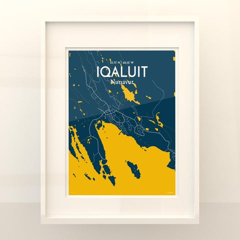 Iqaluit City Map Poster – Detailed Art Print of Iqaluit, Nunavut for Home Decor, Office Decor, Travel Art, and Unique Gifts