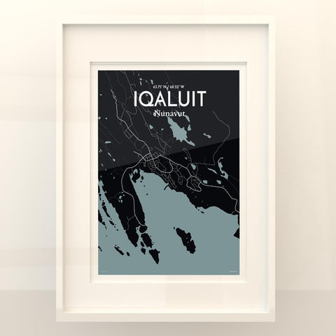 Iqaluit City Map Poster – Detailed Art Print of Iqaluit, Nunavut for Home Decor, Office Decor, Travel Art, and Unique Gifts