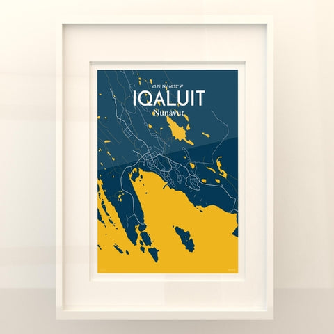 Iqaluit City Map Poster – Detailed Art Print of Iqaluit, Nunavut for Home Decor, Office Decor, Travel Art, and Unique Gifts