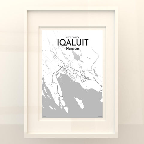 Iqaluit City Map Poster – Detailed Art Print of Iqaluit, Nunavut for Home Decor, Office Decor, Travel Art, and Unique Gifts