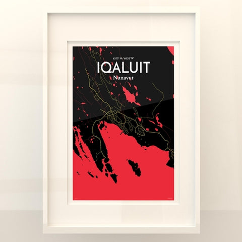 Iqaluit City Map Poster – Detailed Art Print of Iqaluit, Nunavut for Home Decor, Office Decor, Travel Art, and Unique Gifts