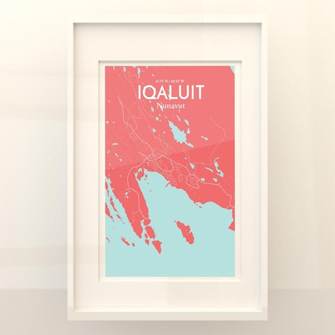 Iqaluit City Map Poster – Detailed Art Print of Iqaluit, Nunavut for Home Decor, Office Decor, Travel Art, and Unique Gifts