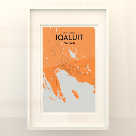 Iqaluit City Map Poster – Detailed Art Print of Iqaluit, Nunavut for Home Decor, Office Decor, Travel Art, and Unique Gifts