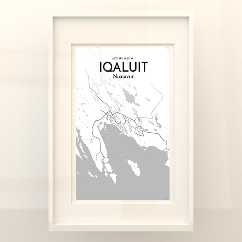 Iqaluit City Map Poster – Detailed Art Print of Iqaluit, Nunavut for Home Decor, Office Decor, Travel Art, and Unique Gifts