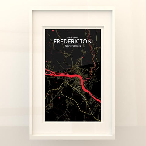 Fredericton City Map Poster – Detailed Art Print of Fredericton, New Brunswick for Home Decor and Gifts