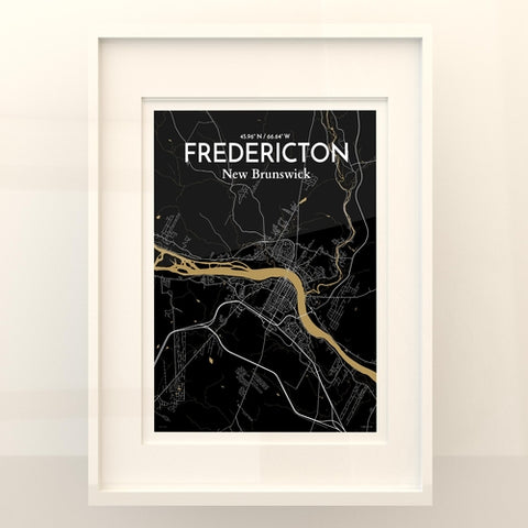 Fredericton City Map Poster – Detailed Art Print of Fredericton, New Brunswick for Home Decor and Gifts