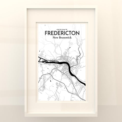 Fredericton City Map Poster – Detailed Art Print of Fredericton, New Brunswick for Home Decor and Gifts