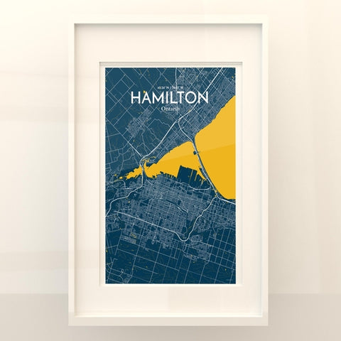 Hamilton City Map Poster – Detailed Art Print of Hamilton, Ontario for Home Decor, Office Decor, Travel Art, and Unique Gifts