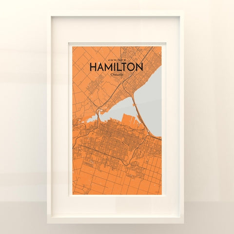 Hamilton City Map Poster – Detailed Art Print of Hamilton, Ontario for Home Decor, Office Decor, Travel Art, and Unique Gifts