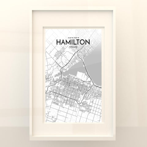 Hamilton City Map Poster – Detailed Art Print of Hamilton, Ontario for Home Decor, Office Decor, Travel Art, and Unique Gifts