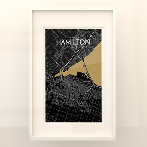 Hamilton City Map Poster – Detailed Art Print of Hamilton, Ontario for Home Decor, Office Decor, Travel Art, and Unique Gifts