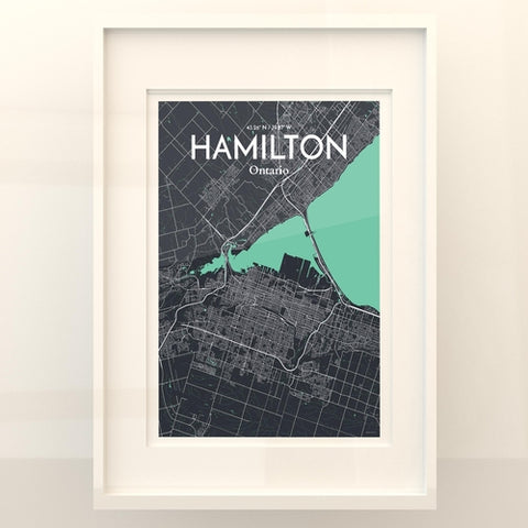 Hamilton City Map Poster – Detailed Art Print of Hamilton, Ontario for Home Decor, Office Decor, Travel Art, and Unique Gifts