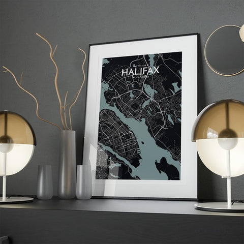 Halifax City Map Poster – Detailed Art Print of Nova Scotia City, Halifax City Map Art for Home Decor, Office Decor, and Unique Gifts