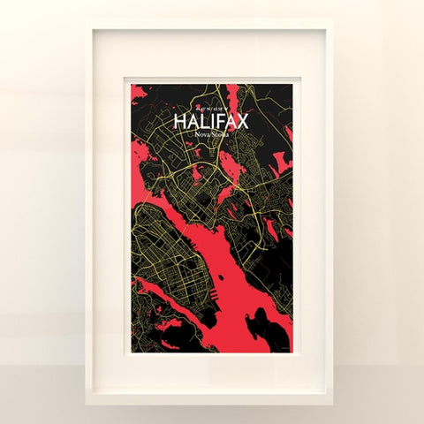 Halifax City Map Poster – Detailed Art Print of Nova Scotia City, Halifax City Map Art for Home Decor, Office Decor, and Unique Gifts