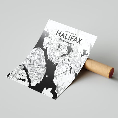 Halifax City Map Poster – Detailed Art Print of Nova Scotia City, Halifax City Map Art for Home Decor, Office Decor, and Unique Gifts