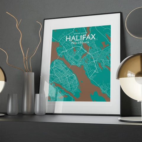 Halifax City Map Poster – Detailed Art Print of Nova Scotia City, Halifax City Map Art for Home Decor, Office Decor, and Unique Gifts