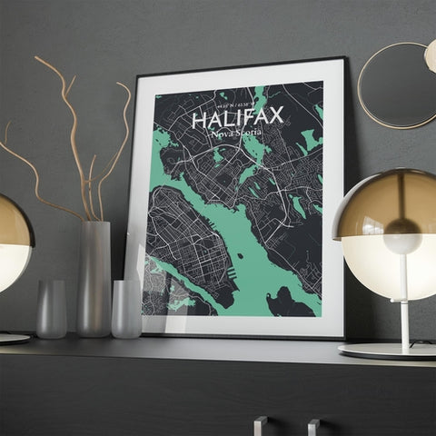 Halifax City Map Poster – Detailed Art Print of Nova Scotia City, Halifax City Map Art for Home Decor, Office Decor, and Unique Gifts