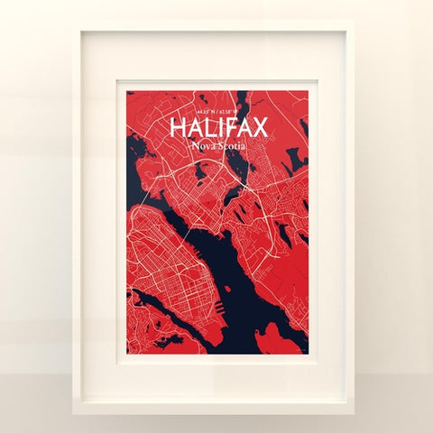 Halifax City Map Poster – Detailed Art Print of Nova Scotia City, Halifax City Map Art for Home Decor, Office Decor, and Unique Gifts