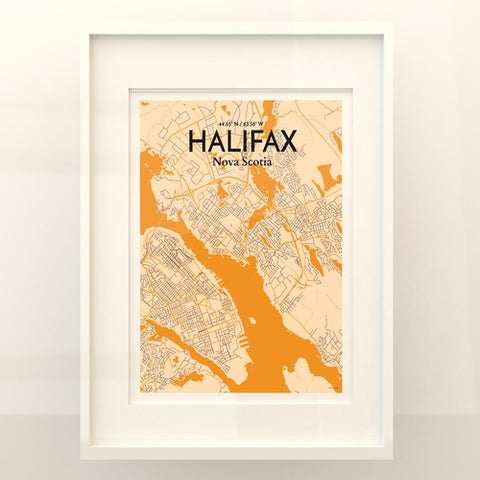 Halifax City Map Poster – Detailed Art Print of Nova Scotia City, Halifax City Map Art for Home Decor, Office Decor, and Unique Gifts