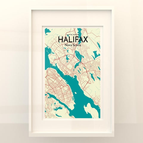 Halifax City Map Poster – Detailed Art Print of Nova Scotia City, Halifax City Map Art for Home Decor, Office Decor, and Unique Gifts