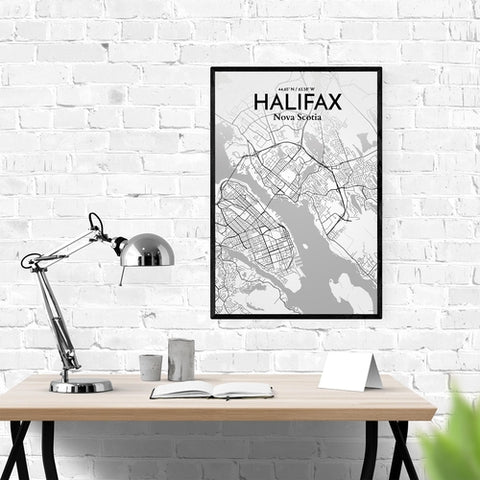 Halifax City Map Poster – Detailed Art Print of Nova Scotia City, Halifax City Map Art for Home Decor, Office Decor, and Unique Gifts