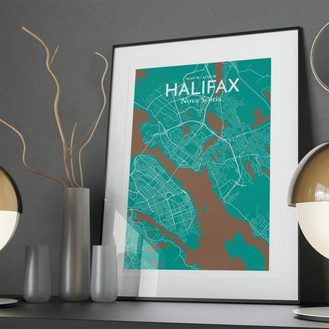 Halifax City Map Poster – Detailed Art Print of Nova Scotia City, Halifax City Map Art for Home Decor, Office Decor, and Unique Gifts