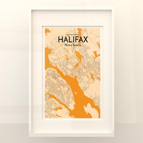 Halifax City Map Poster – Detailed Art Print of Nova Scotia City, Halifax City Map Art for Home Decor, Office Decor, and Unique Gifts