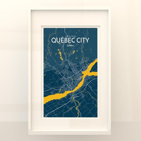 Quebec City Map Poster – Detailed Art Print of Quebec, Quebec City Map Art for Home Decor, Office Decor, and Unique Gifts