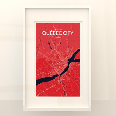 Quebec City Map Poster – Detailed Art Print of Quebec, Quebec City Map Art for Home Decor, Office Decor, and Unique Gifts