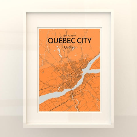 Quebec City Map Poster – Detailed Art Print of Quebec, Quebec City Map Art for Home Decor, Office Decor, and Unique Gifts