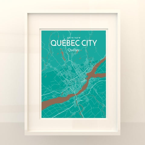 Quebec City Map Poster – Detailed Art Print of Quebec, Quebec City Map Art for Home Decor, Office Decor, and Unique Gifts