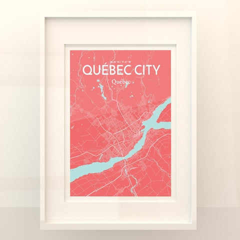 Quebec City Map Poster – Detailed Art Print of Quebec, Quebec City Map Art for Home Decor, Office Decor, and Unique Gifts