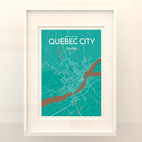 Quebec City Map Poster – Detailed Art Print of Quebec, Quebec City Map Art for Home Decor, Office Decor, and Unique Gifts