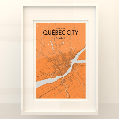 Quebec City Map Poster – Detailed Art Print of Quebec, Quebec City Map Art for Home Decor, Office Decor, and Unique Gifts