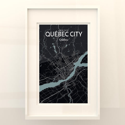 Quebec City Map Poster – Detailed Art Print of Quebec, Quebec City Map Art for Home Decor, Office Decor, and Unique Gifts