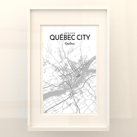 Quebec City Map Poster – Detailed Art Print of Quebec, Quebec City Map Art for Home Decor, Office Decor, and Unique Gifts