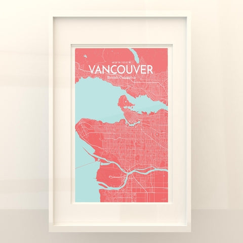 Vancouver City Map Poster – Detailed Art Print of Vancouver, British Columbia for Home Decor, Office Decor, Travel Art, and Unique Gifts