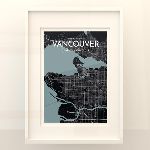 Vancouver City Map Poster – Detailed Art Print of Vancouver, British Columbia for Home Decor, Office Decor, Travel Art, and Unique Gifts