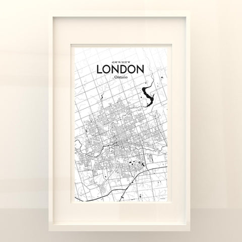 London Ontario City Map Poster – Detailed Art Print of London, Ontario for Home Decor, Office Decor, Travel Art, and Unique Gifts