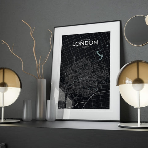 London Ontario City Map Poster – Detailed Art Print of London, Ontario for Home Decor, Office Decor, Travel Art, and Unique Gifts