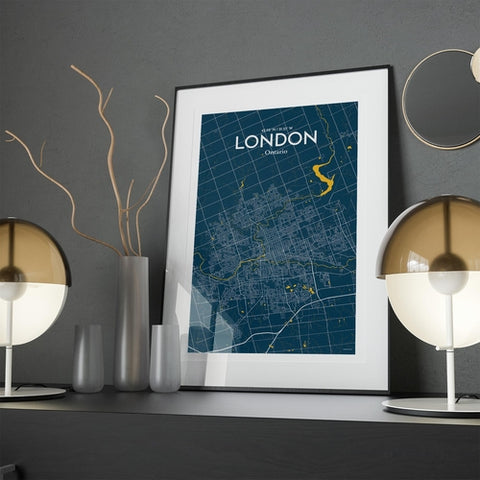 London Ontario City Map Poster – Detailed Art Print of London, Ontario for Home Decor, Office Decor, Travel Art, and Unique Gifts