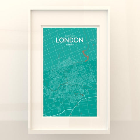 London Ontario City Map Poster – Detailed Art Print of London, Ontario for Home Decor, Office Decor, Travel Art, and Unique Gifts