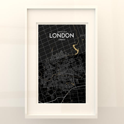 London Ontario City Map Poster – Detailed Art Print of London, Ontario for Home Decor, Office Decor, Travel Art, and Unique Gifts