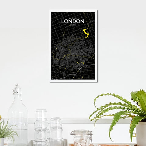 London Ontario City Map Poster – Detailed Art Print of London, Ontario for Home Decor, Office Decor, Travel Art, and Unique Gifts