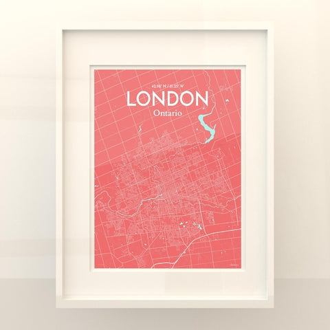 London Ontario City Map Poster – Detailed Art Print of London, Ontario for Home Decor, Office Decor, Travel Art, and Unique Gifts