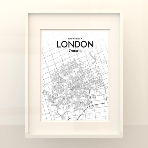 London Ontario City Map Poster – Detailed Art Print of London, Ontario for Home Decor, Office Decor, Travel Art, and Unique Gifts