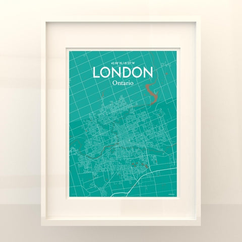 London Ontario City Map Poster – Detailed Art Print of London, Ontario for Home Decor, Office Decor, Travel Art, and Unique Gifts