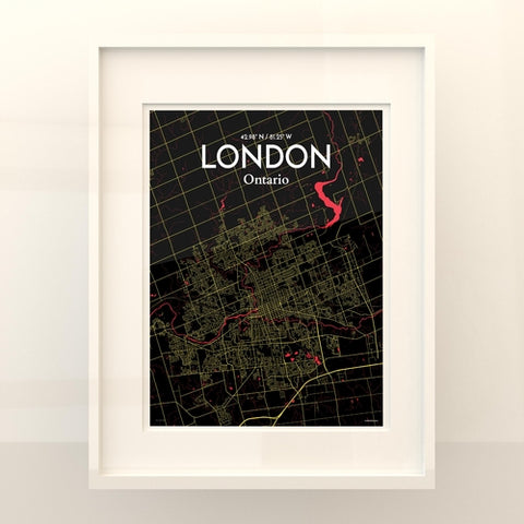 London Ontario City Map Poster – Detailed Art Print of London, Ontario for Home Decor, Office Decor, Travel Art, and Unique Gifts