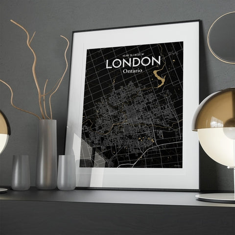 London Ontario City Map Poster – Detailed Art Print of London, Ontario for Home Decor, Office Decor, Travel Art, and Unique Gifts