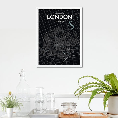 London Ontario City Map Poster – Detailed Art Print of London, Ontario for Home Decor, Office Decor, Travel Art, and Unique Gifts